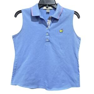 Magnolia Lane Polo Shirt Women Medium Sleeveless Golf Augusta National Augusta
